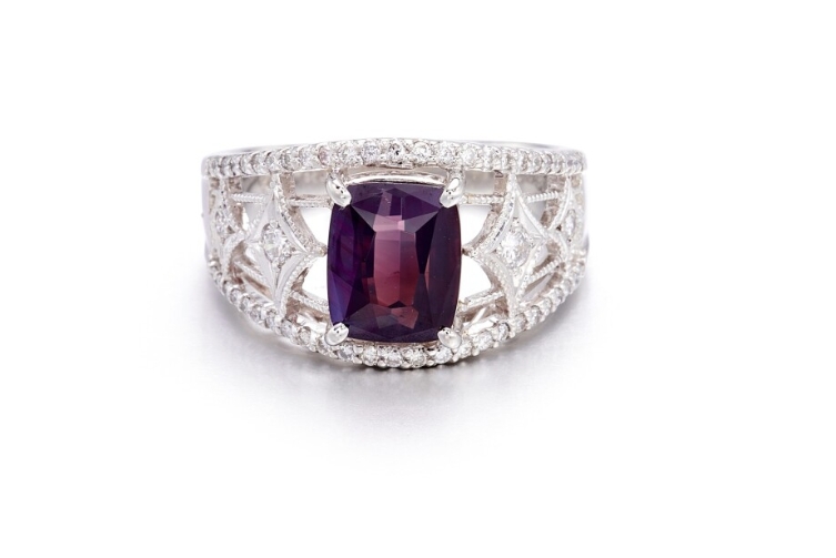 アレキサンドライト ダイヤモンド リング